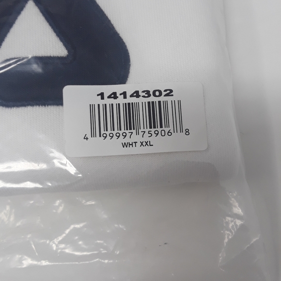 FILA Ladies' 1/4 Zip Pullover Long-Sleeve White Sweater Logo Design - Picture 5 of 6